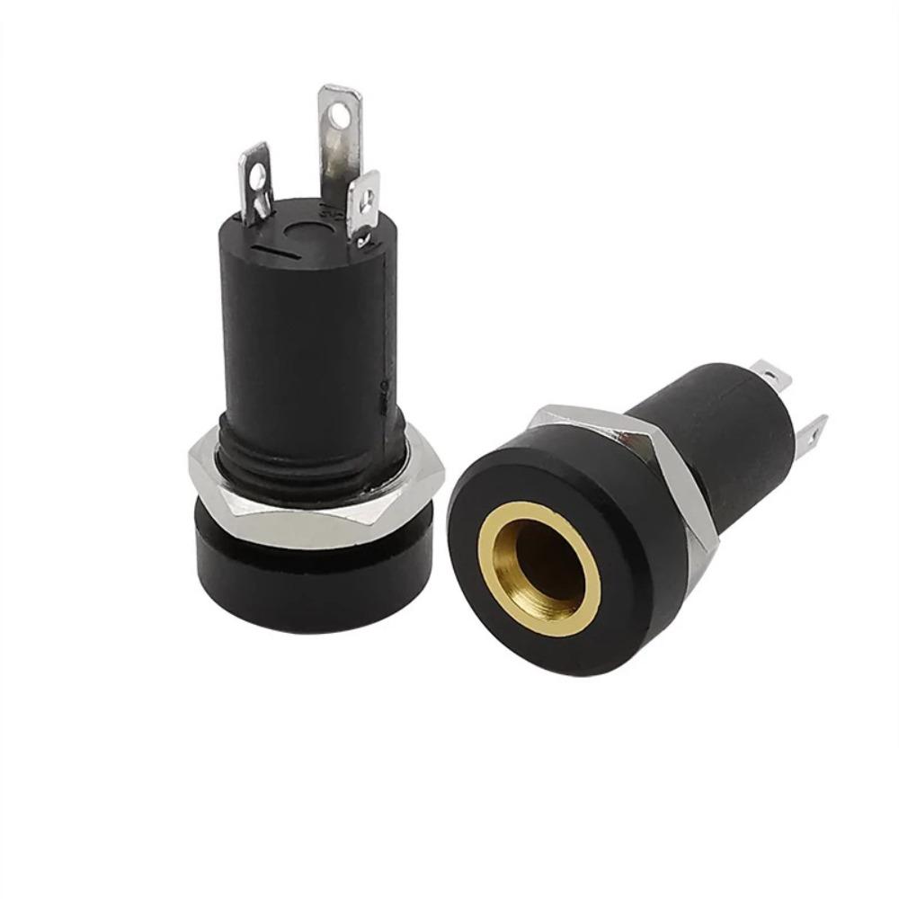 Equipped With Nuts 3 Pole Threaded PJ392A Socket Earphone Socket 3.5MM Audio Jack Headphone Jack
