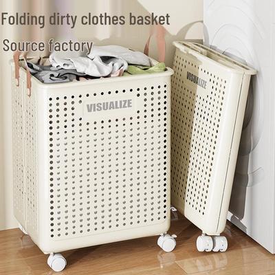 Large Folding Laundry Basket for Bathroom or Balcony