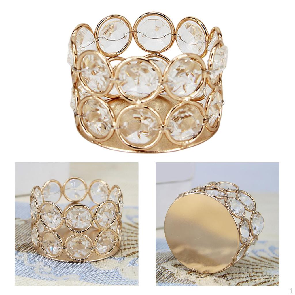 Crystal Tealight Candle Holder Dinner Table