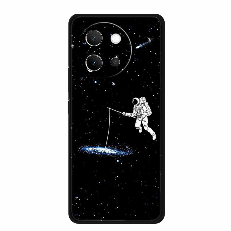 For Vivo V40 Lite Case Black Silicone Soft Back Cover Case For Vivo V40 Lite 5G Phone Case Cover V 40 V40lite 6.78" Funda Coque