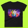 Alien & Astronaut Rocket Ship Womens T-Shirt Mens Tops Tees Unisex
