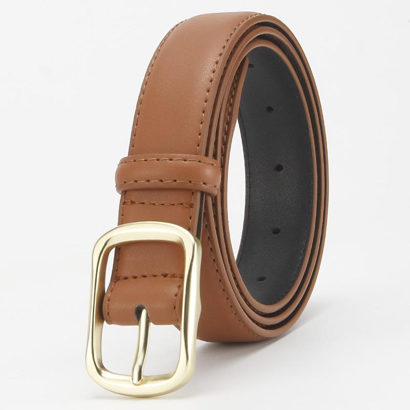 Women's Genuine Leather Belt Cowhide Belt Women's Versatile Decoration Business Casual Simple Fashion Belt High End