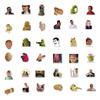 50Pcs Funny Expression Stickers Waterproof Laptop Luggage Skateboard Decals