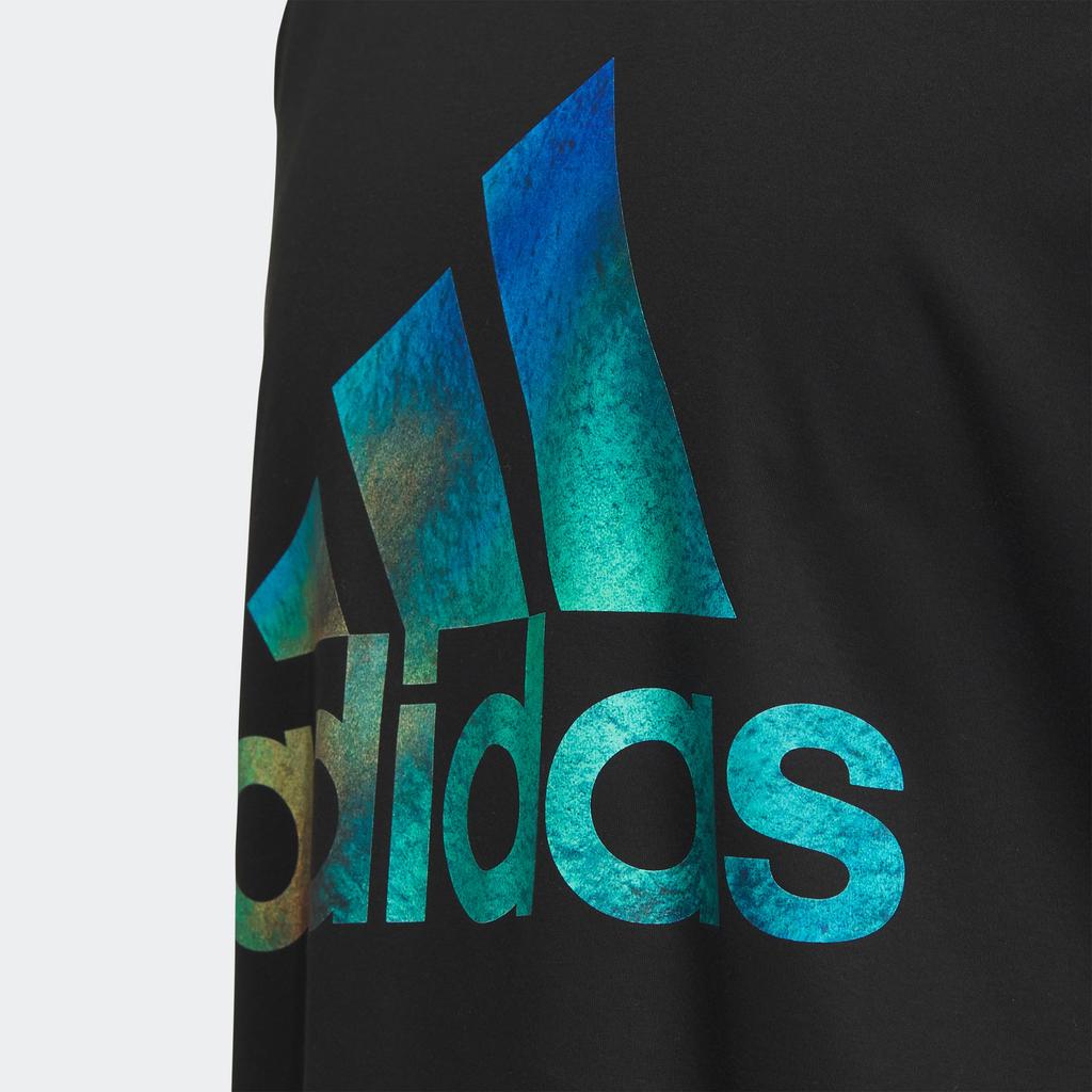 Adidas Letter Logo Printed Sports Casual Crew Neck Short Sleeve T-Shirt Men Tops Black JF0789