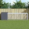Vidaxl Kurnik Z Wybiegiem, Antracytowy, 110X405X110 Cm, Stal