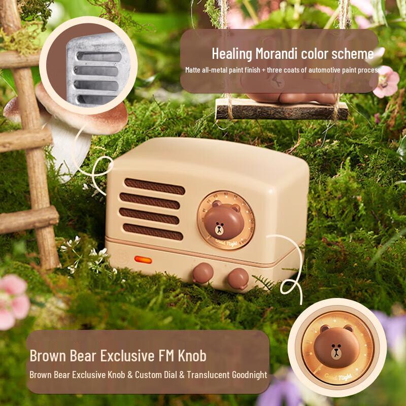 Mao King OTR LINE FRIENDS Brown Bear Portable Bluetooth Speaker