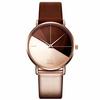 RORIOS Women's Watch, Simple and Stylish, Leather Band, Perfect for Business, Commuting, Parties, and Weekdays, Rose Gold, a Gift for Her