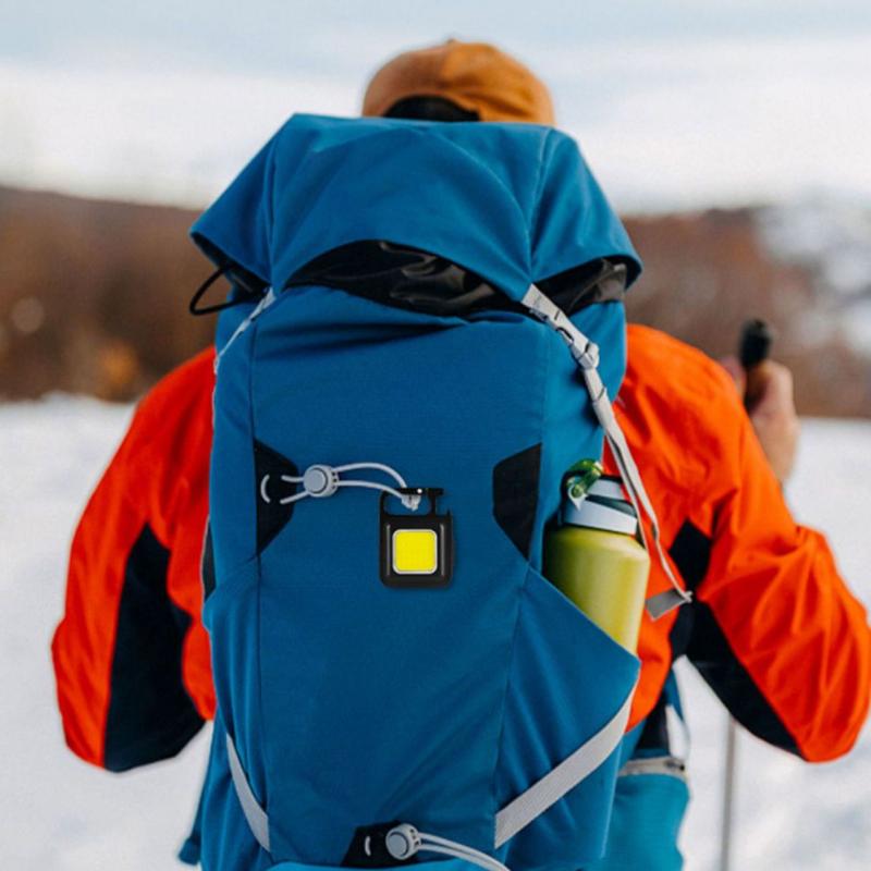 Strong Light Portable Mini Work Light Keychain Small Flashlight Multifunctional Portable Light Rechargeable Light Home Flashlight