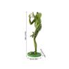 Resin Resin Motion Style Outdoor Decorative Sculpture Toad Green Weather Adaptive Exterior Resin Statue Decorative Sculpture