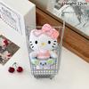 Winter Plush HelloKitty Keychain Scarf Kitty Dress Up Girl Birthday Gift Angel Shaped Kitty Cat Pendant Car Decoration Xmas Gift