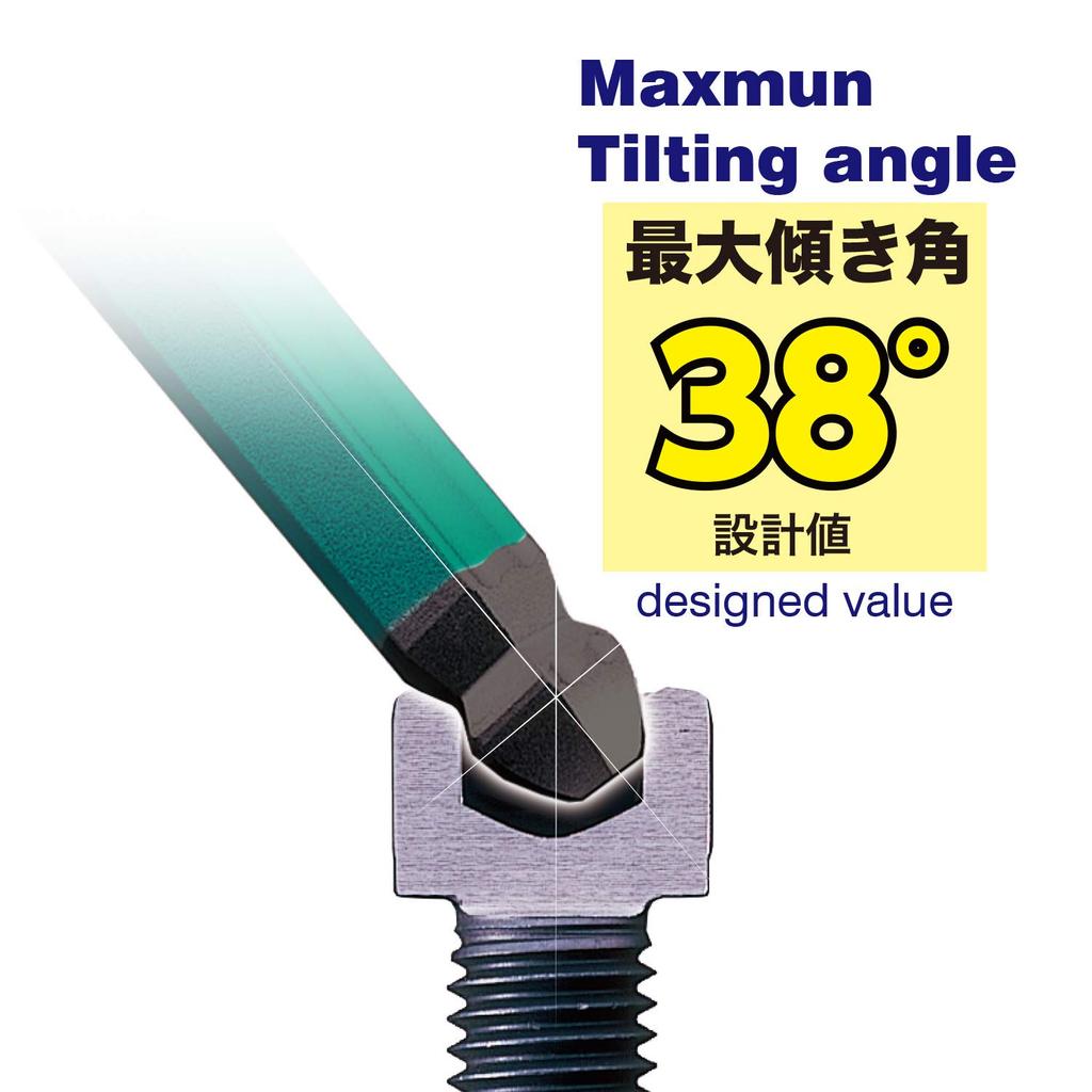 VESSEL Rainbow Ball Hexagonal Set of 6 with 8906BP L-Wrench Holder,