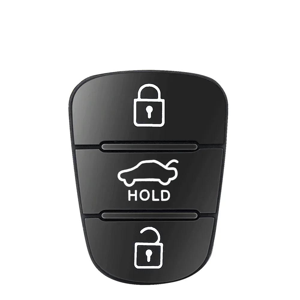 Car Silicone Key 3 Button Case for Hyundai I20 I30 IX35 I35 Solaris RIO Elantra for Kia K5 Verna Picanto Sportage Flip Car Lock