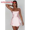 Summer Sexy Slip Dress With Spliced Polyester And Spandex For Night Out