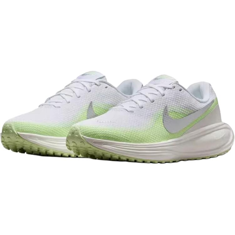 Nike REVOLUTION 8 Abrasion Resistant Breathable Low Top Running Shoes Women's White Green Sneakers HJ8485-100