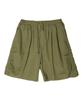 LEFTSEOUL Side Wrinkle Shorts [Olive]