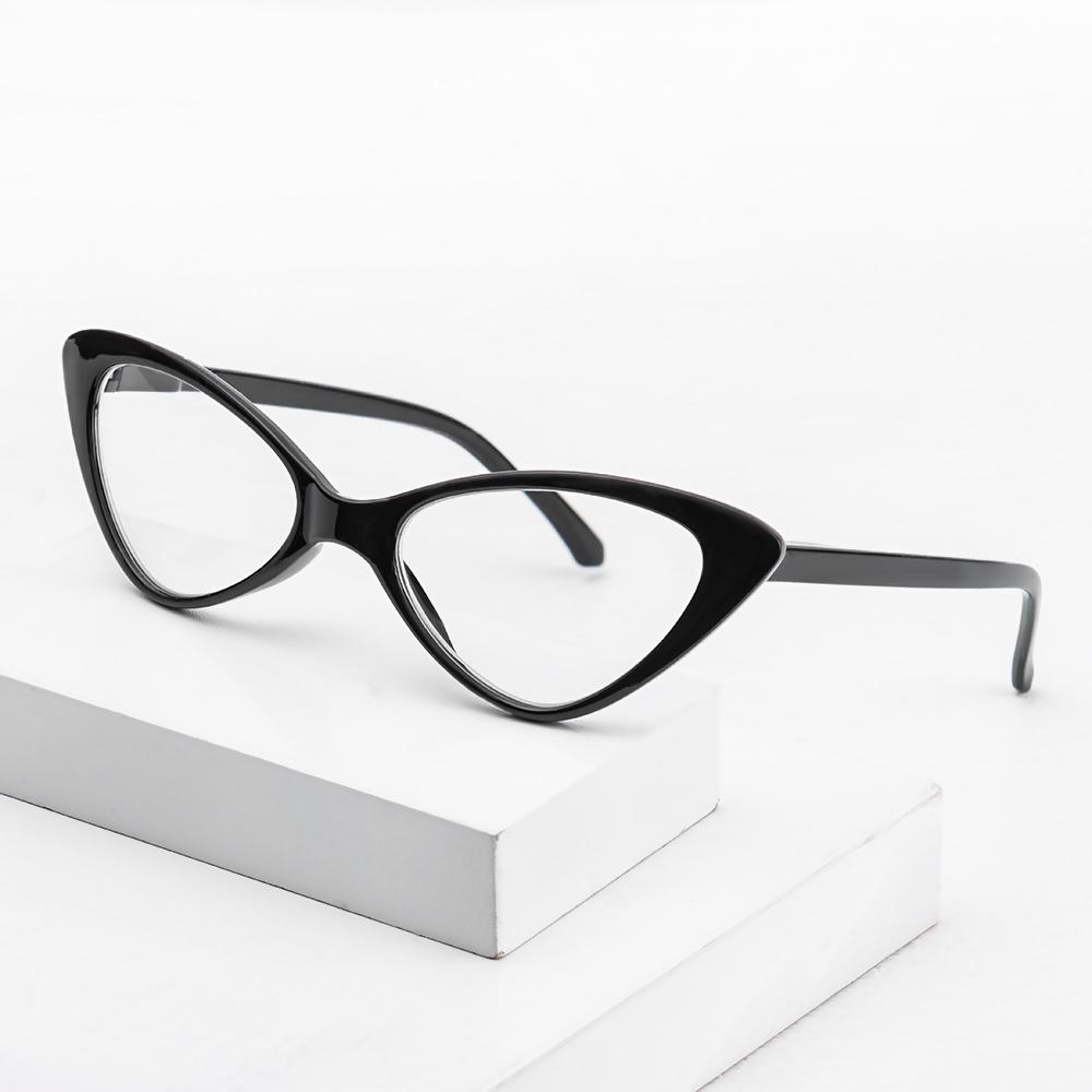 Fashion Cat Eyes Reading Glasses Ultralight Small Frame Clear Lens Presbyopic Eyeglasses For Women Men With +1.0 To +4.0