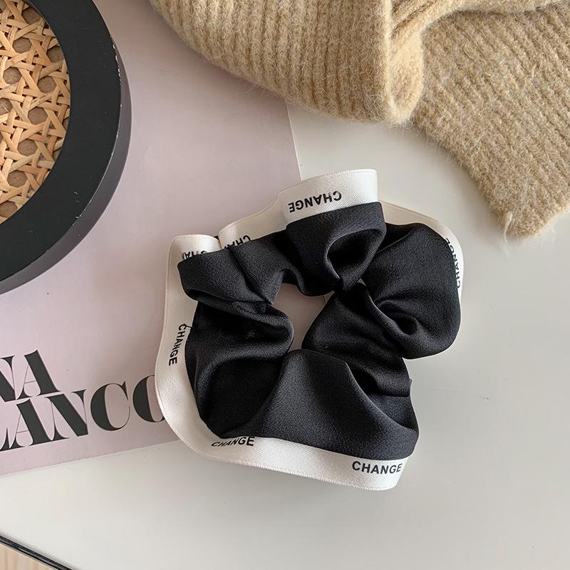 Korean Style Hair Ring: Leather Ponytail Holder & Ball Hair Accessories for Women