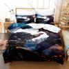 The Predator Classic Sci-Fi Horror Movie Print 3PCS Bedding Set Duvet Cover + 2 Pillowcases Soft Bed Linen For Monster Movie