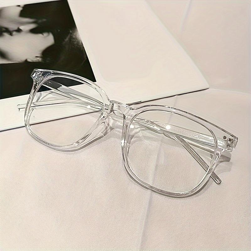 Square Frame Clear Lens Glasses Minimalist Fashion Decorative Glasses Computer Spectacles For Women Men