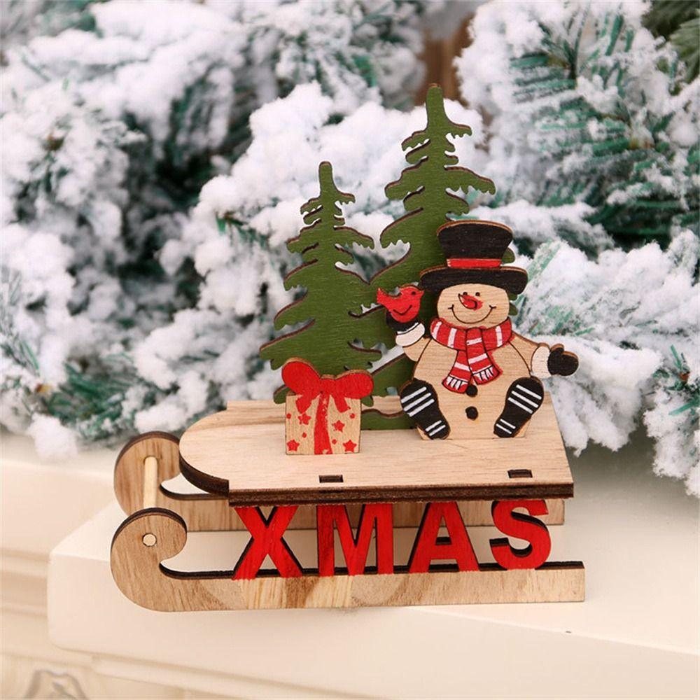Tree Xmas Tree Ornaments Assembly Decorations Christmas Decorations Xmas Sled DIY Assembly