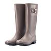 Waterproof Rain Boots Women Adult High Tube Buckle Long Tube Water Shoes Autumn