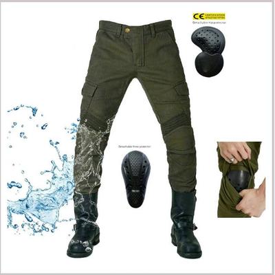 VOLERO+ Blugi de motocicletă impermeabili verzi + Pantaloni de călărie pentru motocicletă haine de lucru pentru bărbați și femei.