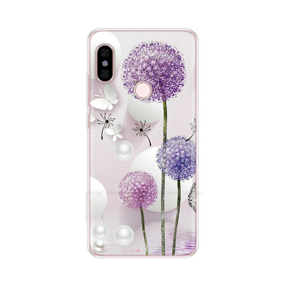 For Redmi Note 5 Note5 Pro Protective Shell Soft Silicone Phone Case Cartoon Painted Back Cover For Redmi Note 5 6 Pro Fundas