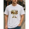 Adorable All-Season T-Shirt for Photography Lovers Featuring a Personified Vintage Camera Design, Perfect for Men, with a Stylish Round Neck