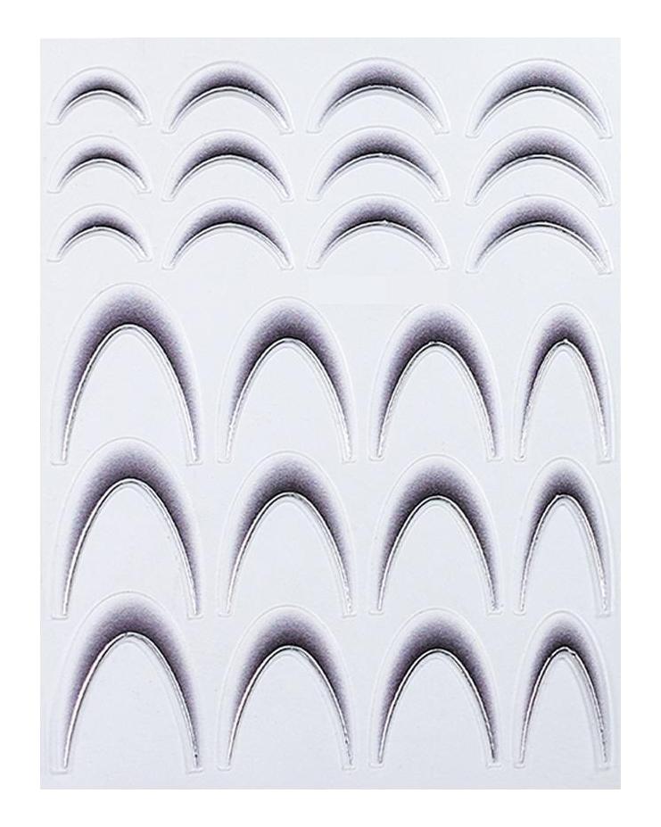 French Nail Stickers Black White Nail Art Decals Colorful Sliders Manicure Decor Gold Silver Nail Stickers