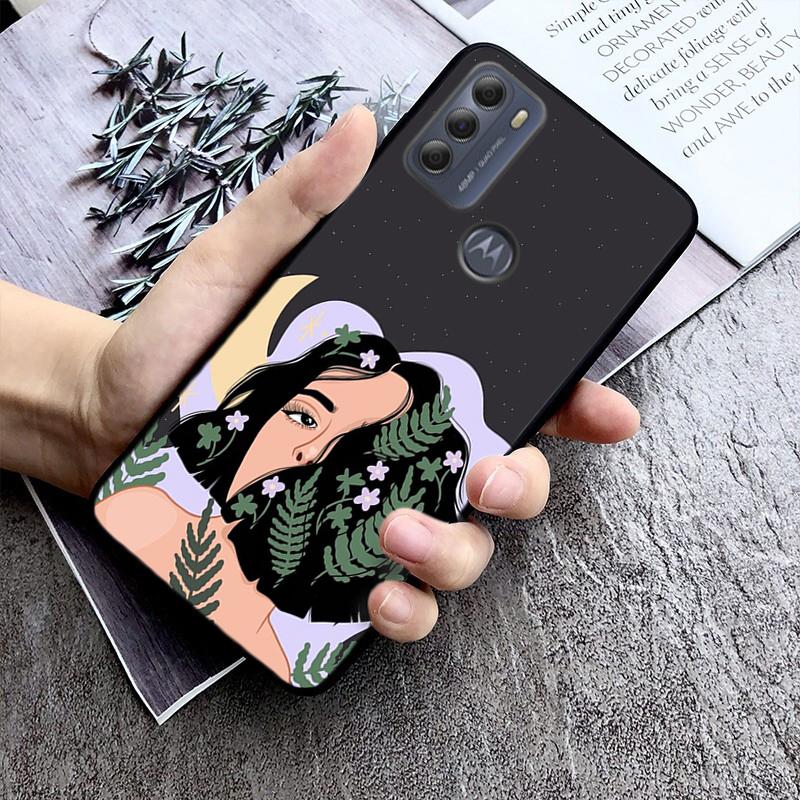 Flower Girl Art Phone Case For Moto G84 G22 G32 G42 G52 G62 G53 G72 G60 G60S G100 G10 G20 G30 G13 G50 G 5G G Pure