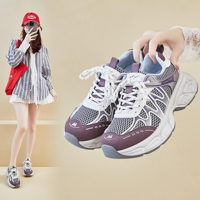 Shoes women's autumn new thick-soled inner height increase burst sports and leisure shoes