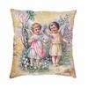 Victorian Angel Square Pillow Cover Home Decorative Vintage Angel Cushion Cover Throw Pillow For Sofa Double-Sided Printing