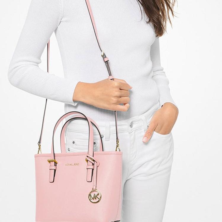 Michael Kors Mk Jet Set Solid Logo Minimalist Tote Bag Women Tote Bags Light-Purple 35T9GTVT0L-POWDER-BLUSH