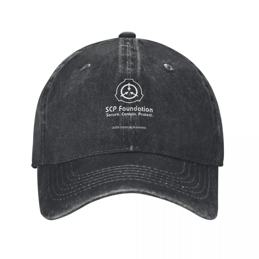 SCP Foundation Logo Baseball Cap Luxury Brand Sailor Cap for Unisex Birthday Mountaineering Designer Unisex Womens