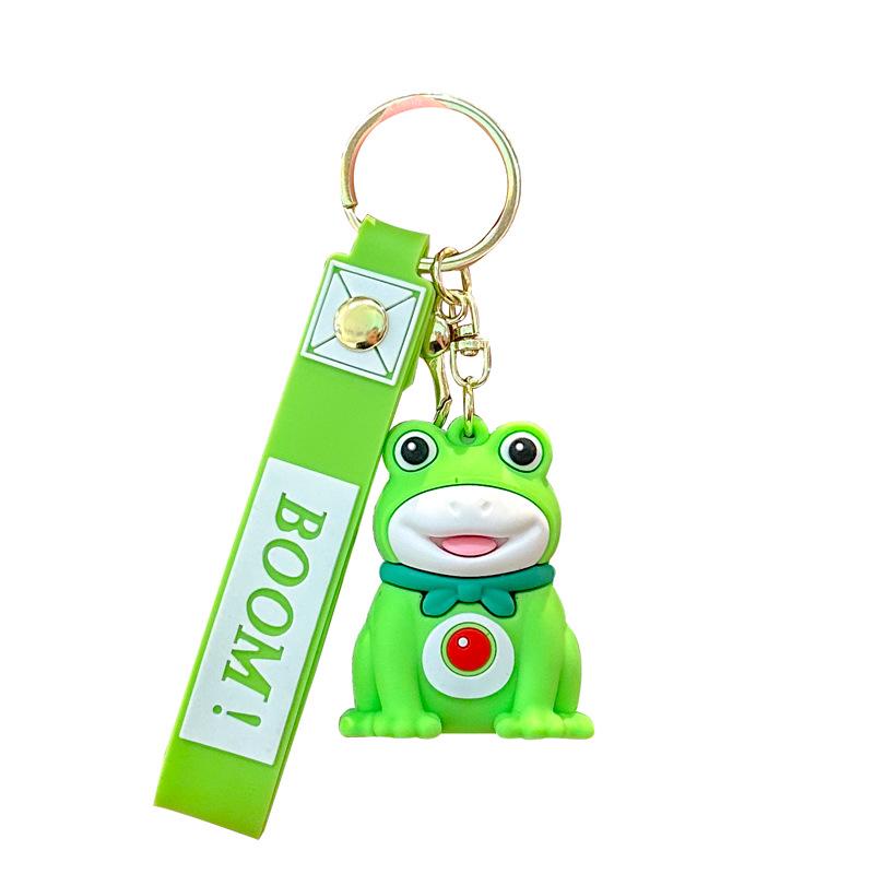 3D Cartoon Frog Keychain - Cute Couple Gift & Backpack Pendant Frog Keychain - Yellow