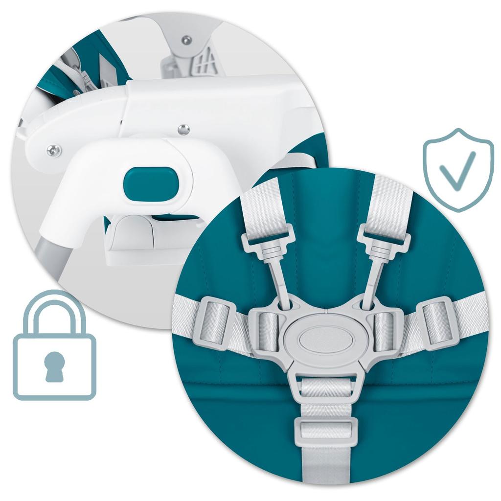 Ricokids Tulo Blue High Chair