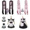 Nekopara Chocola Vanilla Cat Maid Dress Cosplay Costume Wig Breathable Exquisite Workmanship