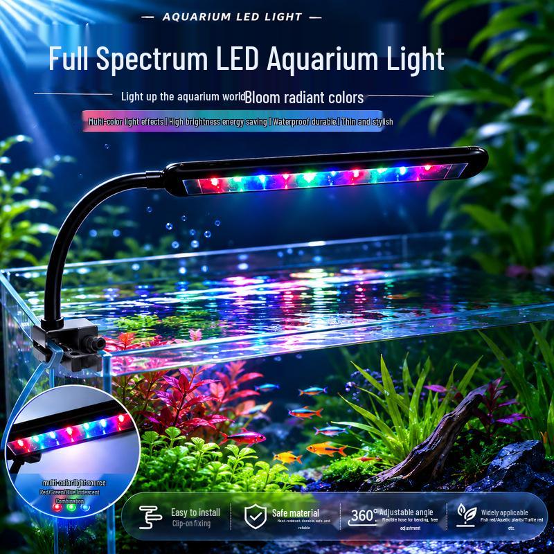 Full Spectrum Adjustable LED Aquarium Light: Energy-Saving, Waterproof for Aquatic Plants and Landscaping