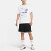 Nike Just Do It Basketball Sports Print Short Sleeve T-Shirt Men Tops White DD0810-100