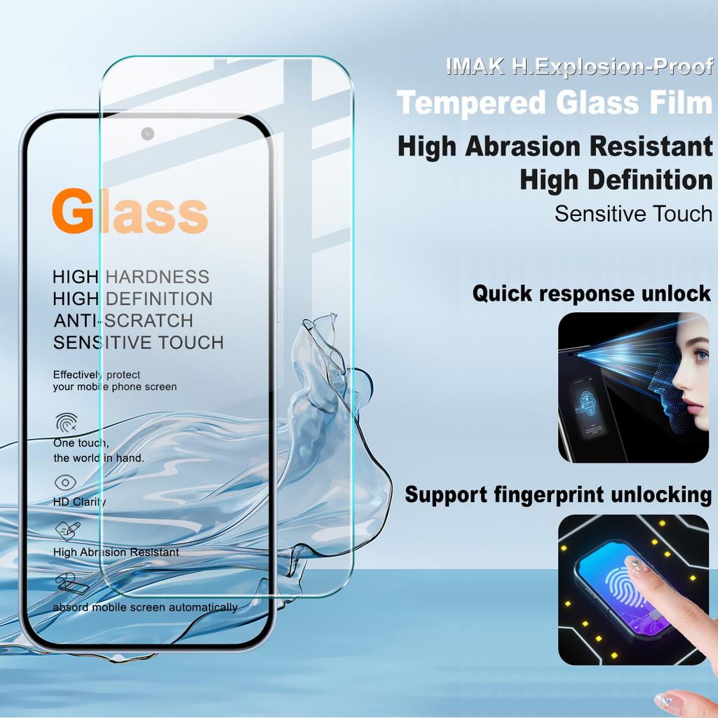 For OnePlus Nord CE6 CE 6 5G Tempered Glass IMAK H Screen Protector Film Support Fingerprint
