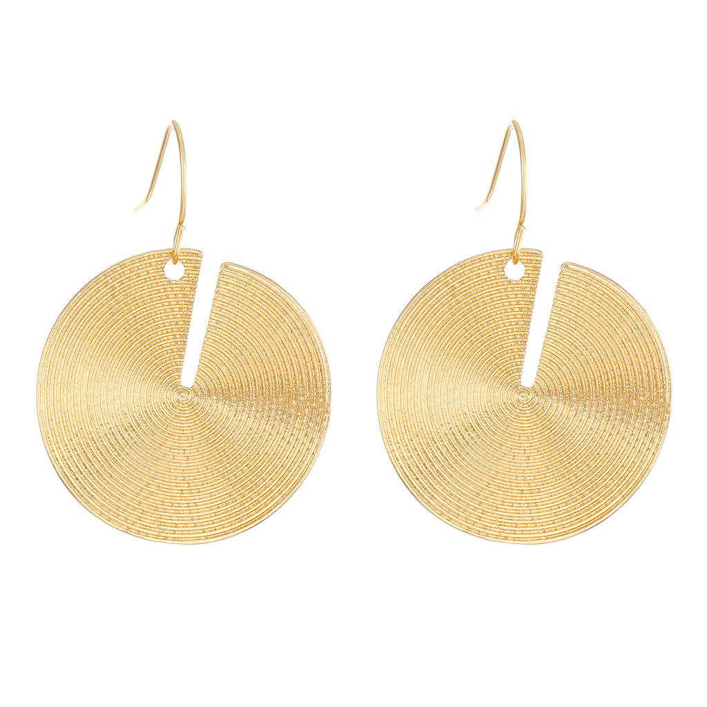 Retro Twisted Statement Earrings for Women Party Wedding Temperament Jewelry Geometry Golden Silver Color Metal Earrings