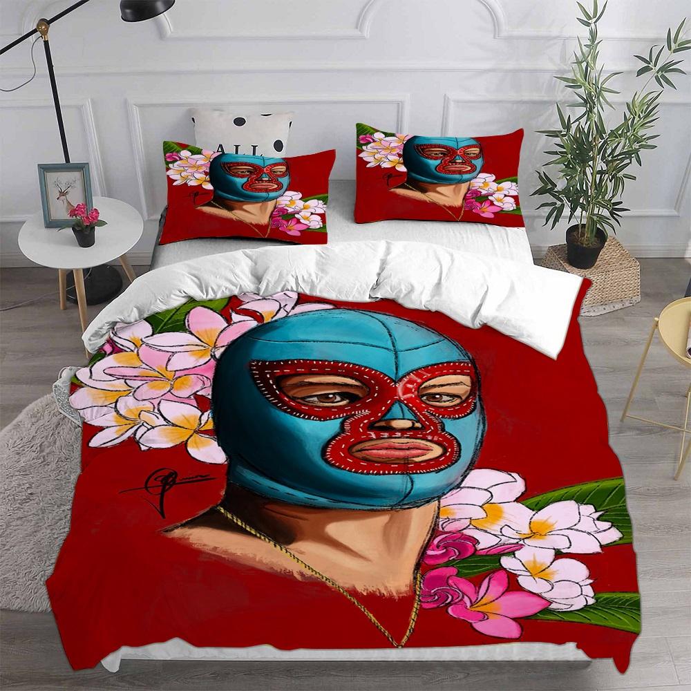 Nacho Libre Bedding Sets Comforter Quilt Bed Cover Duvet Cover Pillow Case 2-3 Pieces Sets Kids Adult Size Bedroom Decoration