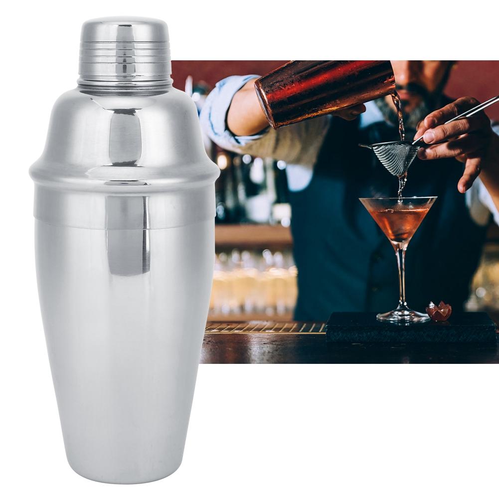 Cocktailshaker-Becher aus Edelstahl Bar Barkeeper Getränke Mischwerkzeug Barzubehör Set 500ML