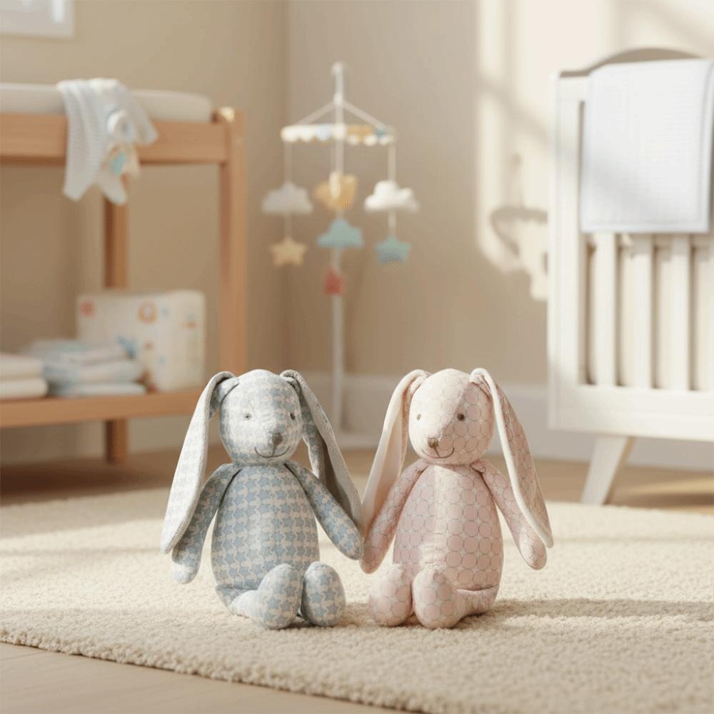 Long Ears Cartoon Rabbit Plush Toys 30cm Size Stuffed Animal Toy Appease Sleeping Toys Room Decor