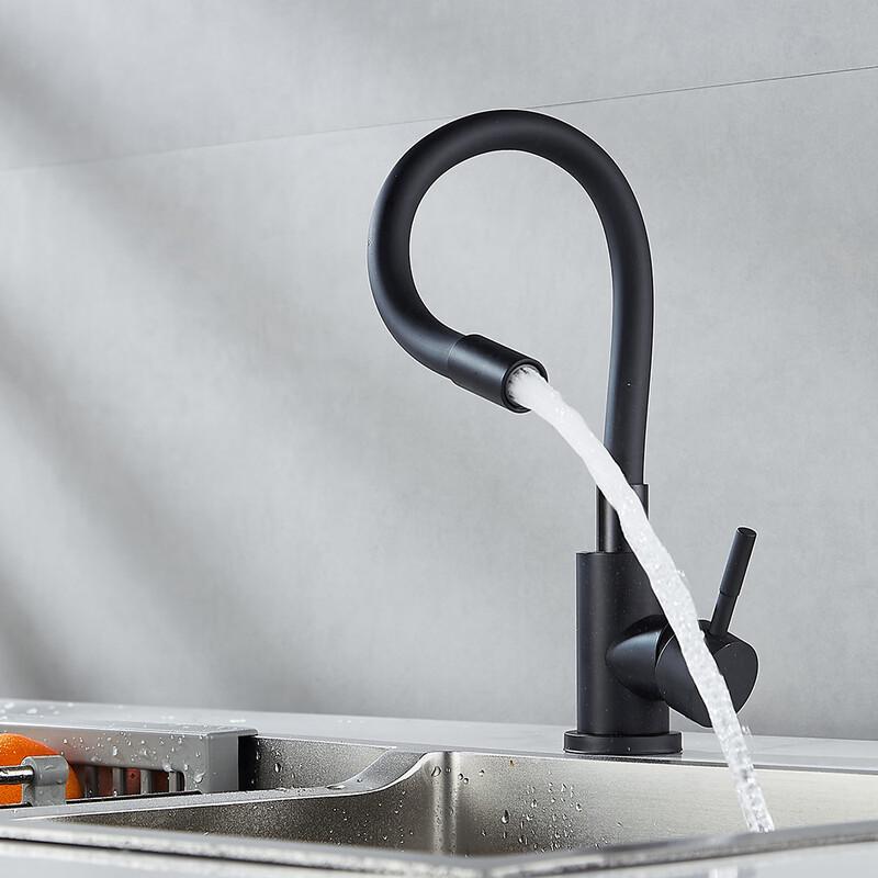 

Flexible Silicone Hose Kitchen Faucet