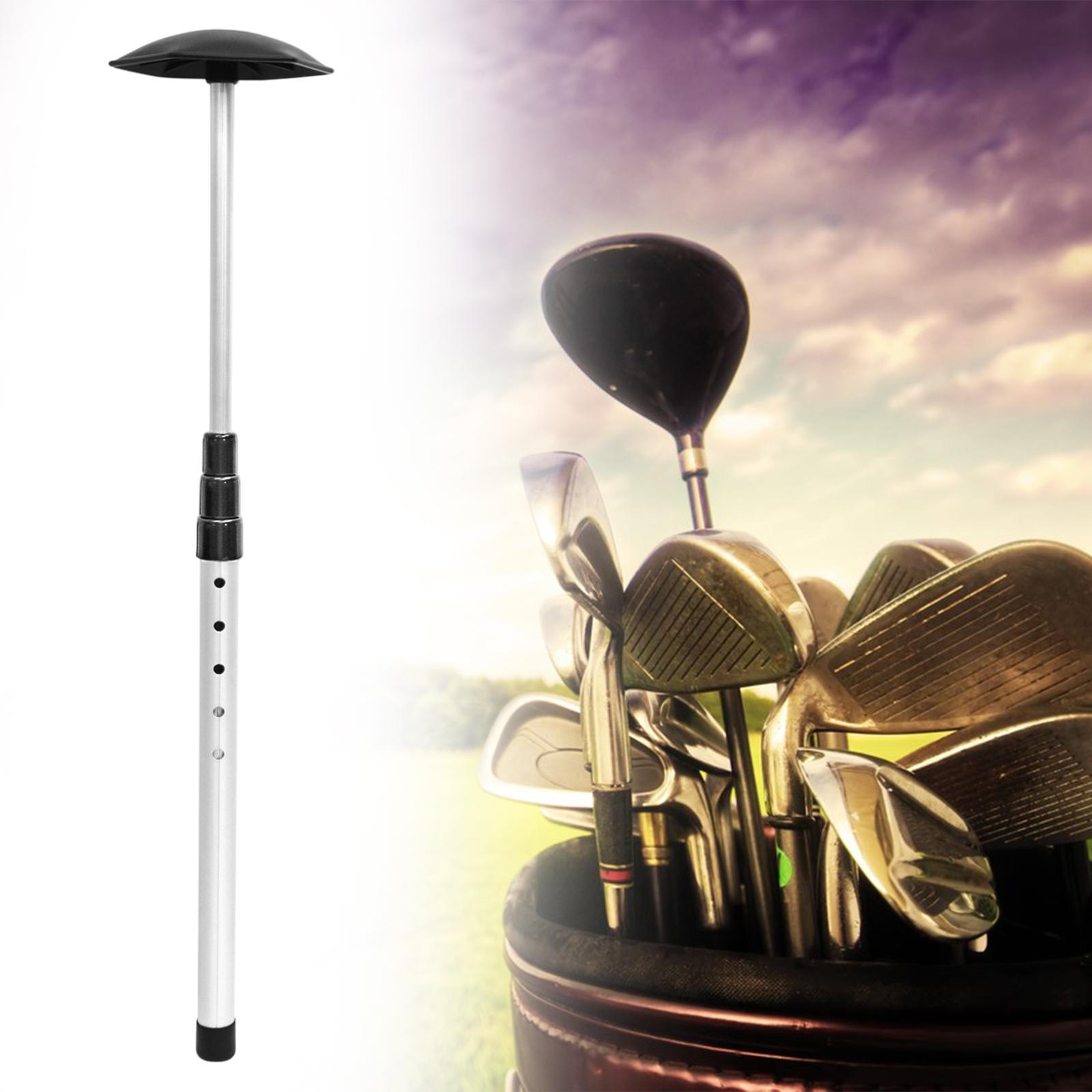 

Стойка-подпорка для сумки для гольфа Жесткий алюминий Регулируемая длина Складной Портативный Погодоустойчивый серебряный