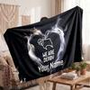 Derby County Personalisierte Fleecedecke Mit Fußballlogo, Individueller Name Text Weiche Warme Wohndecke