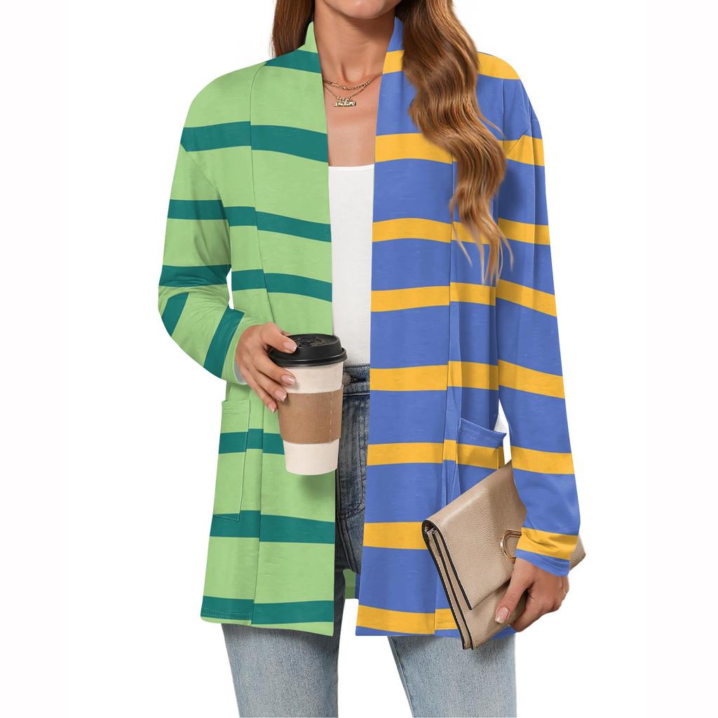 Women's Lightweight Cardigan Sweaters Open Front Long Sleeve Casual Loose Thin Cardigans With Pockets