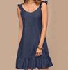 Summer Ladies Solid Color Casual Loose Camisole Fashion Dress