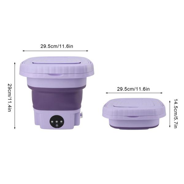 11L Portable Washing Machine Small Washer Foldable Washer and Spin Dryer